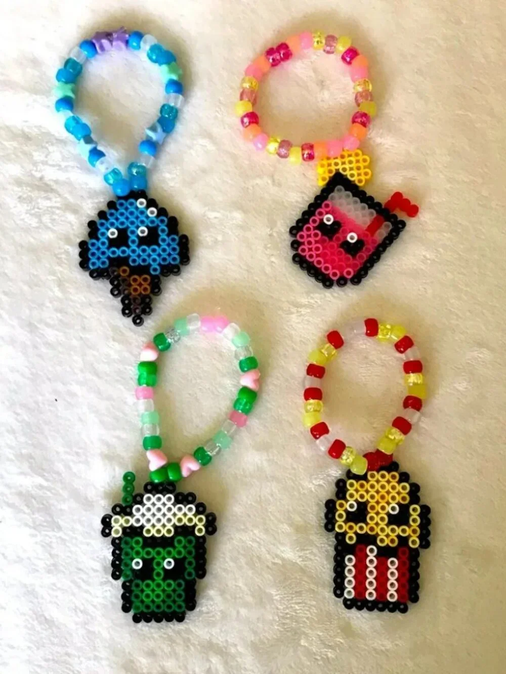 3 Custom Kandi Bracelet Set (3 Pack) – Personalized Rave Festival Jewelry